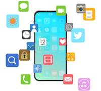 イメージ画像：スマートフォンの様々なアプリケーション